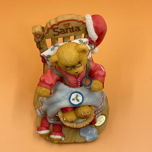 Cherished Teddies Santa A Little Holiday R R 1998 Limited Edition Enesco - Picture 6 of 7
